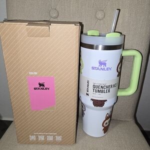 Stanley Labubu Tumbler with Straw - White